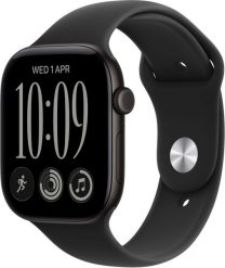 Smartwatch Apple Watch Series 12 OLED 46 mm Cyfrowy 416 x 496 px Ekran dotykowy Czarny Wi-Fi GPS (MJEL4ZR/A). Czarne, cyfrowe zegarki smartwatch Apple, bez wzorów. Za 2,270.59 zł.