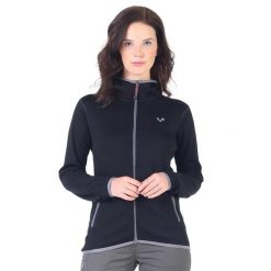 Damska bluza rozpinana z kapturem 100% Merino - Marin/Woolona. Czarne bluzy damskie WOOLONA, s, bez wzorów, bez ramiączek, z kapturem. W wyprzedaży za 540.00 zł.