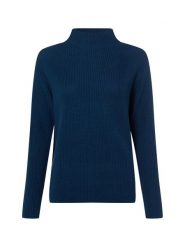 Marie Lund Sweter Kobiety Bawełna niebieski, M. Niebieskie swetry nierozpinane damskie Marie Lund, m, bez wzorów, z bawełny, klasyczne, bez kołnierzyka, bez ramiączek. Za 299.95 zł.