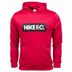 Męska Bluza Z Kapturem DF FC Libero. Czerwone bluzy męskie Nike, m, bez wzorów, bez ramiączek, z kapturem. Za 222.99 zł.