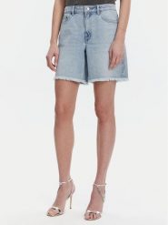 MICHAEL Michael Kors Szorty jeansowe MS59066FAU Niebieski Boyfriend Fit. Niebieskie szorty damskie MICHAEL Michael Kors, bez wzorów, z bawełny. Za 399.99 zł.