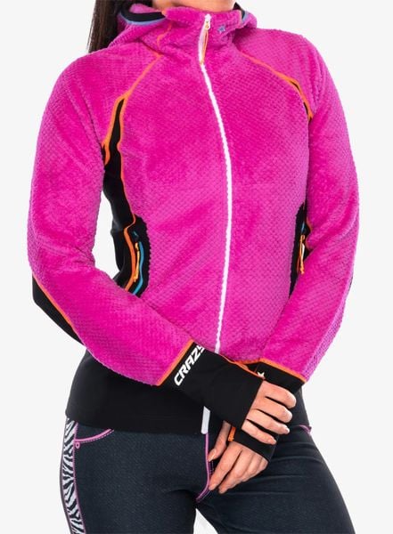 Bluza z kapturem damska Crazy Pull Inspire. Czerwone bluzy damskie CRAZY, na lato, l, bez wzorów, z materiału, bez ramiączek, z kapturem. Za 769.99 zł.