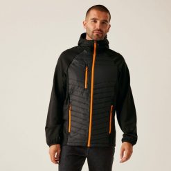 Kurtka robocza hybrydowa męska Nagate. Brązowe kurtki męskie Regatta, m, bez wzorów, z puchu, sportowe, bez kaptura. Za 419.99 zł.