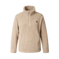 Bluza jeździecka damska Teddy beżowa. Brązowe bluzy damskie COVALLIERO, l, bez wzorów, z materiału, bez ramiączek, bez kaptura. Za 269.99 zł.