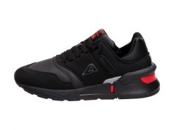 Sportowe buty damskie American Wt31/21 Bk/rd. Czarne obuwie sportowe damskie American CLUB, bez wzorów, ze skóry, bez zapięcia. Za 119.00 zł.
