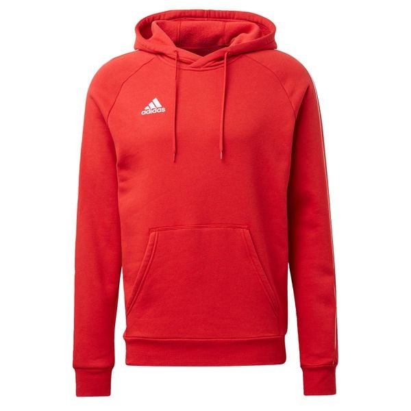 Core 18 Hoody Bluza bawełna 337. Białe bluzy męskie Adidas, m, bez wzorów, z bawełny, casualowe, bez ramiączek, bez kaptura. Za 79.99 zł.