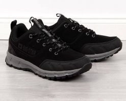 Buty trekkingowe męskie Big Star Buty sportowe męskie casual czarne Big Star II174182 44. Czarne buty sportowe męskie BIG STAR, bez zapięcia. Za 225.19 zł.