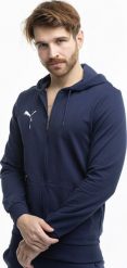 Puma Bluza męska Puma Team Goal Casuals Hooded granatowa 658595 06 M. Bluzy męskie Puma, m, bez wzorów, bez kaptura. Za 188.92 zł.