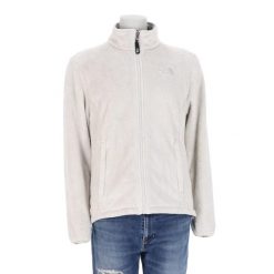 Second life - Kurtka polarowa dla kobiet TNF Osito - Jak nowy. Białe kurtki sportowe damskie The North Face, m, bez wzorów, z materiału, bez ramiączek, bez kaptura, trekkingowe. Za 211.46 zł.