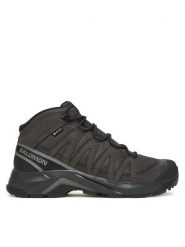 Salomon Trekkingi X-Adventure Recon Mid Gore-Tex L47809100 Szary. Szare botki męskie Salomon, bez wzorów, z gore-texu, bez obcasa, bez zapięcia. Za 659.99 zł.