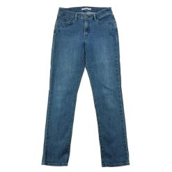 Levi Strauss damskie jeansy skinny mid waist. Niebieskie jeansy damskie Levi's®, bez wzorów, z jeansu, casualowe. Za 127.76 zł.