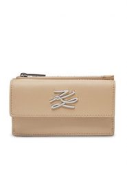 KARL LAGERFELD Portfel A1W32058 Beżowy. Brązowe portfele damskie KARL LAGERFELD, ze skóry. Za 289.99 zł.