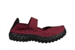 Półbuty Rock Over Portwine 032039, Czerwony, Materiał - 37. Czerwone obuwie sportowe damskie Rock Spring, na lato, bez wzorów, z materiału, rockowe, bez obcasa, bez zapięcia. W wyprzedaży za 164.99 zł.