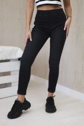Spodnie jeansowe czarne xxl. Czarne spodnie materiałowe damskie marka niezdefiniowana, bez wzorów, z bawełny, eleganckie. Za 142.18 zł.