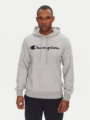 Champion Bluza 220726 Szary Slim Fit. Szare bluzy męskie Champion, m, bez wzorów, z syntetyku, bez ramiączek, bez kaptura. W wyprzedaży za 159.99 zł.