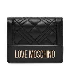 Portfel LOVE MOSCHINO. Czarne portfele damskie Love Moschino. Za 399.99 zł.