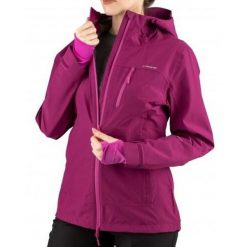 Kurtka trekkingowa damska Viking Trek Pro przeciwdeszczowa hardshell. Czerwone kurtki sportowe damskie Viking, xs, bez wzorów, z hardshellu, bez ramiączek, bez kaptura, trekkingowe. Za 363.99 zł.