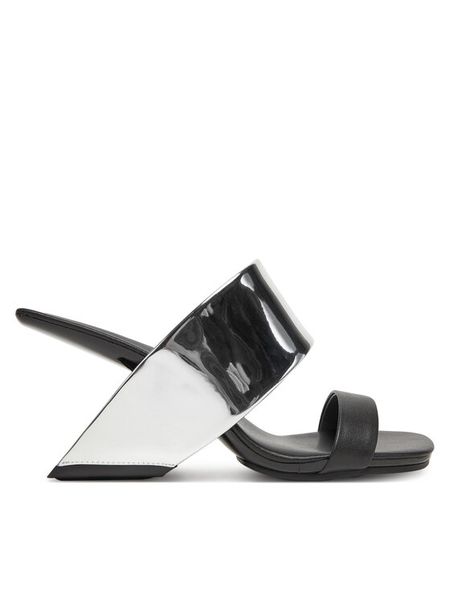 United Nude Klapki Loop Hi 10005766132 Srebrny. Szare klapki damskie United Nude, bez wzorów, ze skóry, bez obcasa, bez zapięcia. Za 1,369.00 zł.