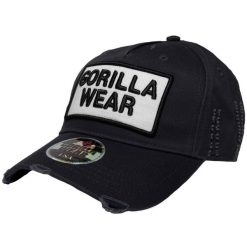 Harrison Czapka - Czarny/Biały. Białe czapki damskie GORILLA WEAR, bez wzorów. Za 136.00 zł.