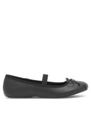 Jenny Fairy Baleriny WFA2563-1 Czarny. Czarne balerinki damskie Jenny Fairy, bez wzorów, ze skóry, bez obcasa, bez zapięcia. Za 99.99 zł.