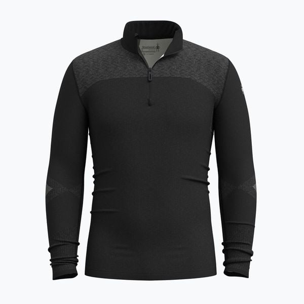 Bluza termoaktywna męska Smartwool Intraknit Thermal Merino Base Layer 1/4 Zip. Czarne bluzy męskie Smartwool, m, bez wzorów, z wełny, sportowe, bez ramiączek, bez kaptura. Za 529.99 zł.