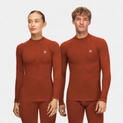 Bluza termoaktywne unisex Alpinus Merino Aoraki. Brązowe bluzy damskie Alpinus, na zimę, l, bez wzorów, sportowe, bez ramiączek, bez kaptura. Za 299.00 zł.