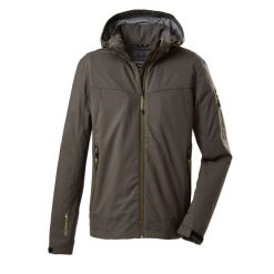 Kurtka męska Killtec - Vojak MN SOFTSHELL JCKT B. Brązowe kurtki męskie KILLTEC, m, bez wzorów, z softshellu, bez kaptura, trekkingowe. W wyprzedaży za 225.00 zł.