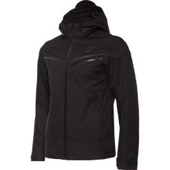 Kurtka miejska męska KUM006 - głęboka czerń. Brązowe kurtki męskie 4F, m, bez wzorów, z materiału, z kapturem. W wyprzedaży za 349.99 zł.