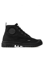 Palladium Trapery Pampa Sp20 Hi Cvs 76838-008-M Czarny. Czarne buty zimowe męskie Palladium, bez wzorów, z materiału, bez obcasa, bez zapięcia. Za 229.99 zł.