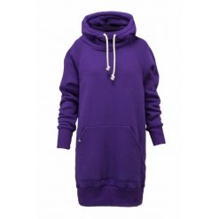 Bluza sportowa z kapturem damska DEEP TRIP Luzak. Fioletowe bluzy damskie DEEP TRIP, l, bez wzorów, z bawełny, sportowe, bez ramiączek, z kapturem. Za 369.00 zł.