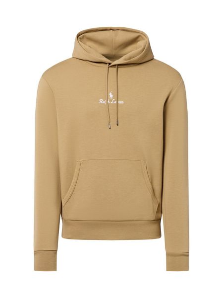 Polo Ralph Lauren Męski sweter z kapturem Mężczyźni beżowy jednolity, S. Brązowe swetry męskie Polo Ralph Lauren, m, bez wzorów, z dresówki, eleganckie, bez kołnierzyka, bez ramiączek. Za 819.95 zł.