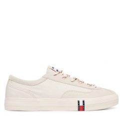 Tenisówki Tommy Jeans. Brązowe trampki i tenisówki damskie Tommy Jeans, bez wzorów, z jeansu, bez zapięcia. Za 369.99 zł.