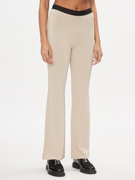 Liu Jo Sport Spodnie materiałowe TA4011 MS014 Beżowy Bootcut Fit. Brązowe spodnie materiałowe damskie Liu Jo Sport, bez wzorów, z materiału, sportowe. Za 309.99 zł.