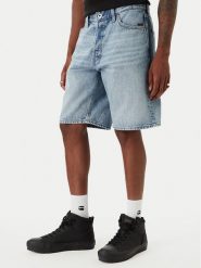 G-Star Raw Szorty jeansowe Dakota D24411-D788 Niebieski Regular Fit. Niebieskie szorty męskie G-Star, bez wzorów, z bawełny, retro. Za 233.99 zł.