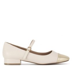 Baleriny Clara Barson. Brązowe balerinki damskie Clara Barson, bez wzorów, bez obcasa, bez zapięcia. Za 119.99 zł.