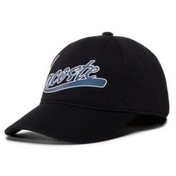 Czapka z daszkiem dla dorosłych Lacoste. Czarne czapki damskie Lacoste, na lato, bez wzorów, z bawełny, eleganckie. Za 137.00 zł.