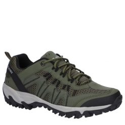 Buty trekkingowe męskie Hi-Tec Jaguar. Zielone trekkingi męskie Hi-tec, z gumy, bez zapięcia. Za 347.00 zł.