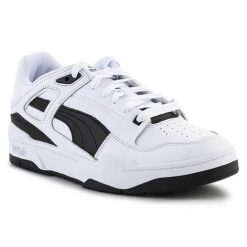 Puma Slipstream Lth White Black Men Unisex Casual Lifestyle. Białe buty sportowe męskie Puma, bez wzorów, z materiału, bez zapięcia, trekkingowe. Za 494.00 zł.