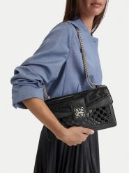 Nine West Torebka EO-SLEEK FORM-TK25740A Czarny. Czarne listonoszki damskie Nine West, bez wzorów, ze skóry, bez dodatków. Za 329.99 zł.