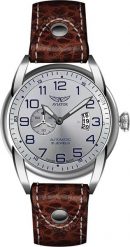 Zegarek Aviator Zegarek męski Aviator V.3.18.0.101.4 brązowy. Brązowe zegarki męskie AVIATOR, bez wzorów. Za 6,100.00 zł.