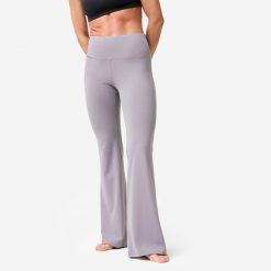 Legginsy do jogi i pilatesu damskie Kimjaly flare. Fioletowe legginsy damskie KIMJALY, bez wzorów, z elastanu. Za 119.99 zł.