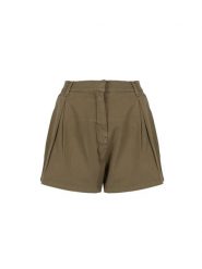 Pinko Szorty "Gioiosa" | J10WR Y847 | Kobieta | Wojskowa Zieleń. Zielone szorty damskie Pinko, bez wzorów, z bawełny, eleganckie. W wyprzedaży za 299.00 zł.