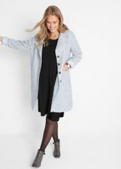 Sukienka z dzianiny punto di roma. Czarne sukienki damskie bonprix, bez wzorów, z dzianiny, bez kołnierzyka, bez ramiączek, midi. Za 117.99 zł.