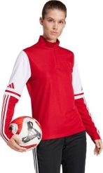 Adidas Bluza damska adidas Squadra 25 Training Top czerwona JD3018 XL. Czerwone bluzy damskie Adidas, xl, bez wzorów, bez ramiączek, bez kaptura. Za 198.99 zł.