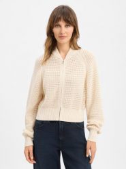 Drykorn Kardigan - Silsy Kobiety dzianina grubo tkana beżowy, L. Brązowe kardigany damskie DRYKORN, l, w ażurowe wzory, z bawełny, bez kołnierzyka. Za 479.95 zł.