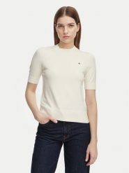 Tommy Hilfiger Sweter WW0WW49705 Żółty Slim Fit. Żółte swetry nierozpinane damskie Tommy Hilfiger, l, bez wzorów, z syntetyku, bez kołnierzyka, bez ramiączek. Za 369.99 zł.