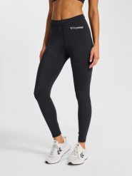 Damskie legginsy Hummel. Czarne legginsy damskie Hummel, bez wzorów, z poliesteru. Za 201.05 zł.