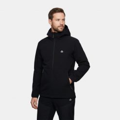 Kurtka męska utralekka softshell Alpinus Arbent. Czarne kurtki męskie Alpinus, m, bez wzorów, z softshellu, sportowe, bez kaptura. Za 249.00 zł.