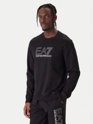 EA7 Emporio Armani Bluza 7M001312 AF13512 UC001 Czarny Regular Fit. Czarne bluzy męskie EA7 Emporio Armani, m, bez wzorów, z bawełny, bez ramiączek, bez kaptura. Za 449.99 zł.