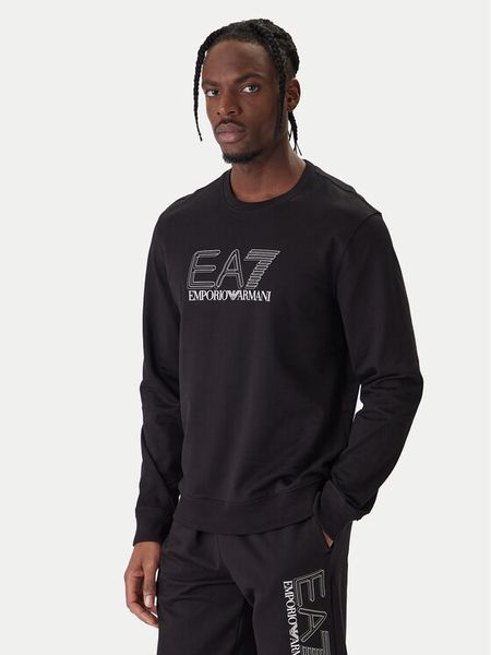 EA7 Emporio Armani Bluza 7M001312 AF13512 UC001 Czarny Regular Fit. Czarne bluzy męskie EA7 Emporio Armani, m, bez wzorów, z bawełny, bez ramiączek, bez kaptura. Za 449.99 zł.